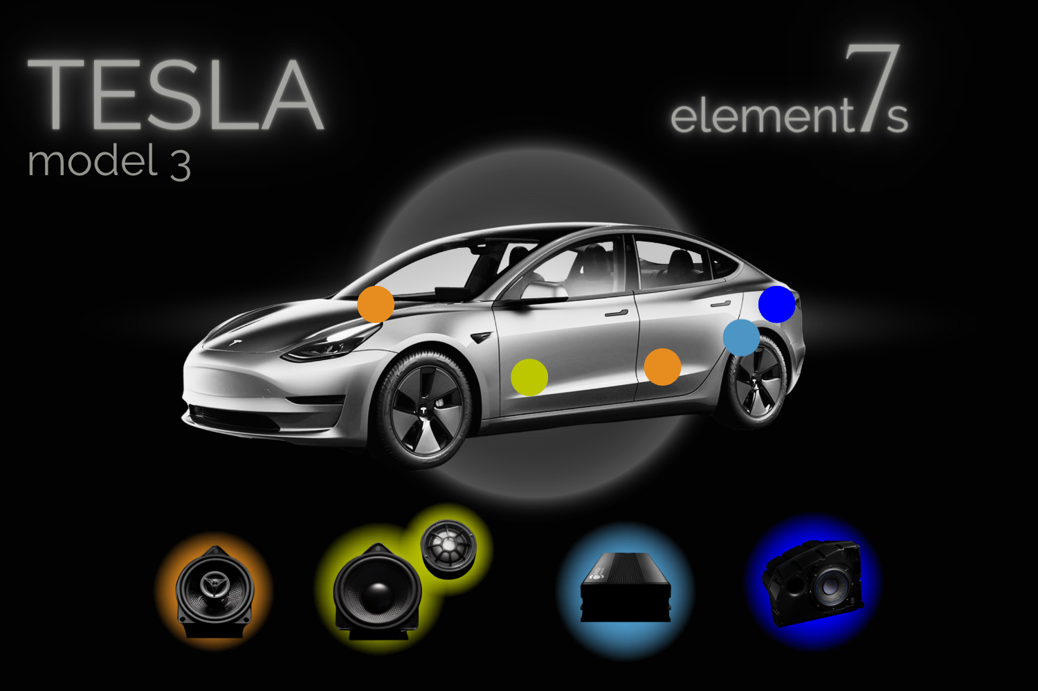 2019–2024 Tesla Model 3 Speaker Upgrade
