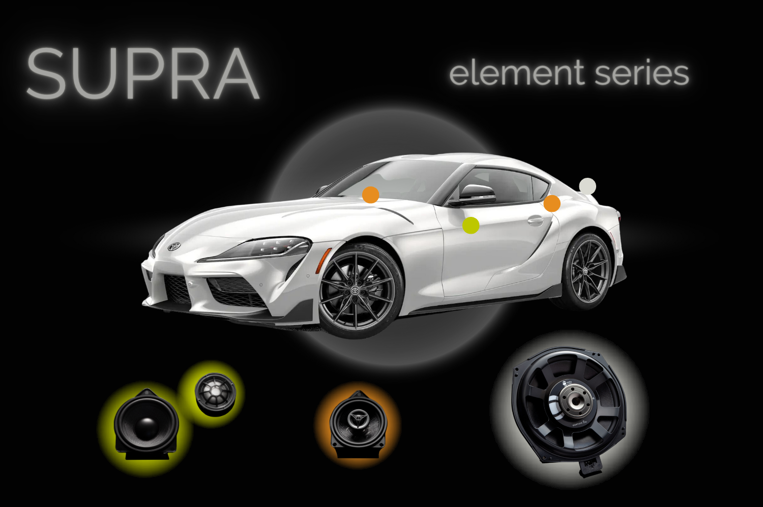 2020+ Toyota GR Supra Speaker Upgrade - 2-Speaker Mid-Woofer Upgrade